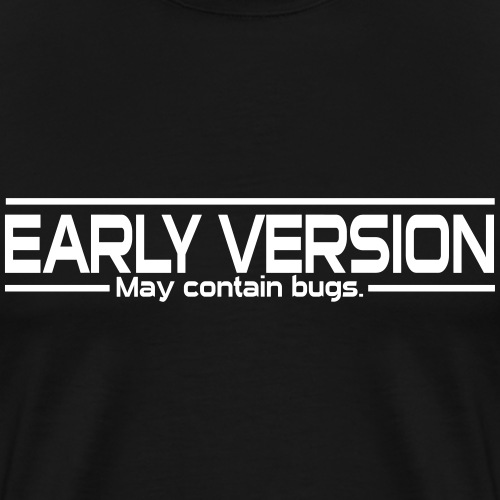 Nerd with bugs - Männer Premium T-Shirt