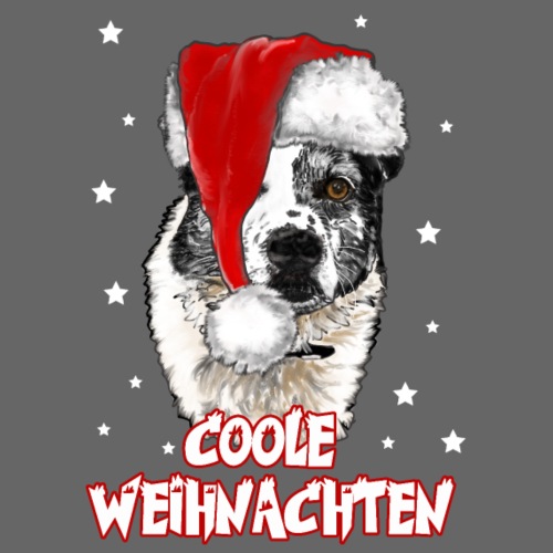 Coole Weihnachten - weihnachtliches Hundemotiv - Männer Premium T-Shirt