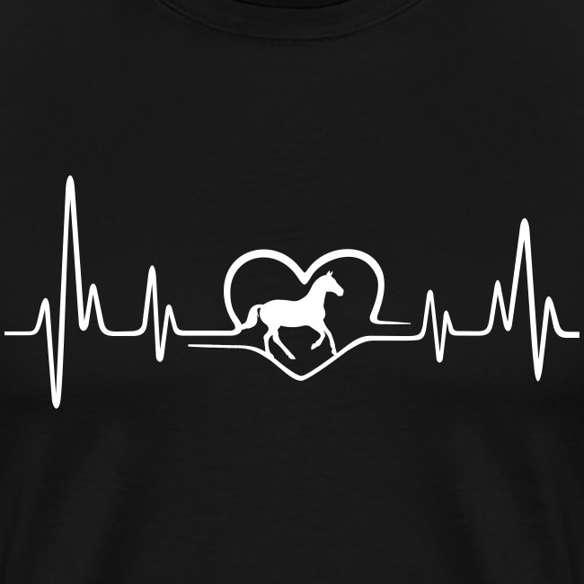 Vorschau: Heartbeat Pferd - Männer Premium T-Shirt