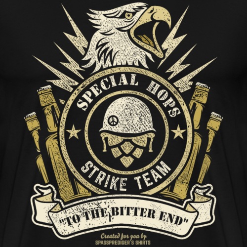 Craft Beer Fan T Shirt Special Hops Strike Team - Männer Premium T-Shirt