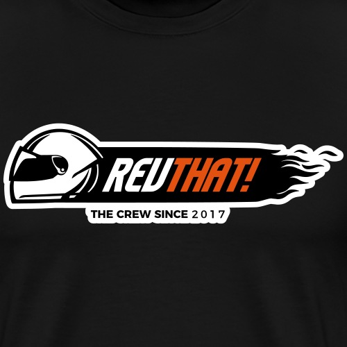 REVTHAT Flames Black - Mannen Premium T-shirt