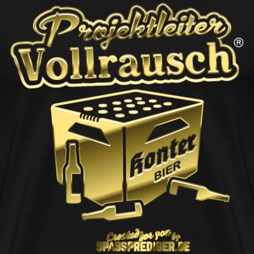 Projektleiter Vollrausch® Gold - Männer Premium T-Shirt