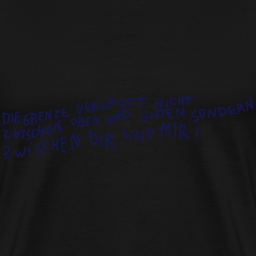 Graffiti: Zwischen Dir und Mir - Männer Premium T-Shirt