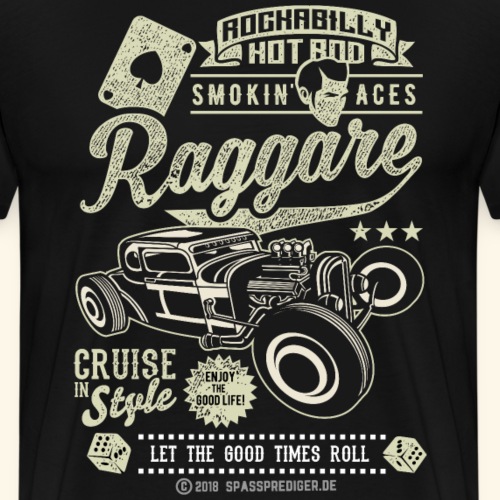 Raggare T-Shirt Rockabilly Design for Fans - Männer Premium T-Shirt