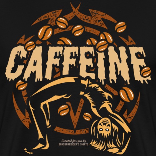 Kaffee T Shirt Design Caffeine - Männer Premium T-Shirt