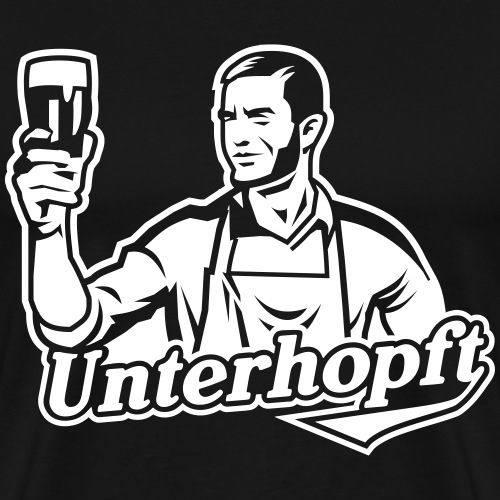 Unterhopft Bierbrauer - Männer Premium T-Shirt