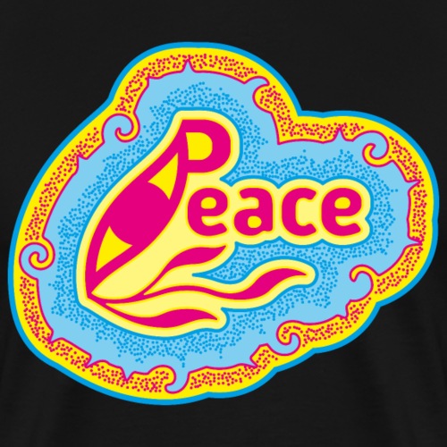 Peace Pop Art Eye - T-shirt Premium Homme