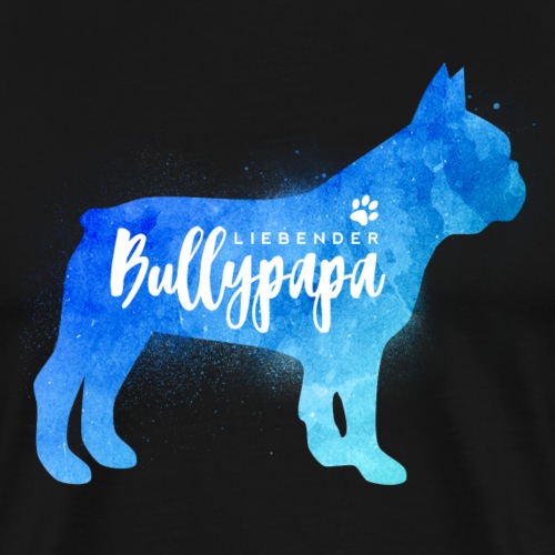 Liebender Bullypapa - Französische Bulldogge - Männer Premium T-Shirt