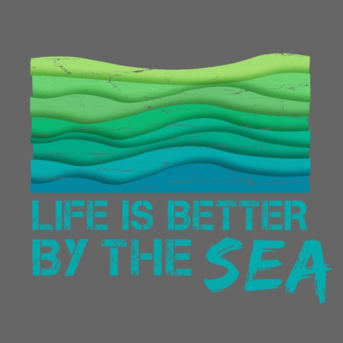 Life is better by the sea - Meeresliebhaber - Männer Premium T-Shirt
