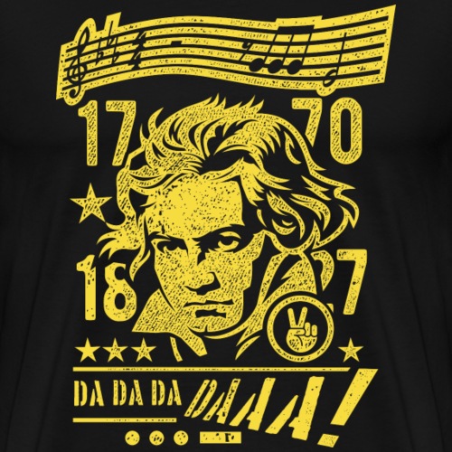 Beethoven Fünfte Symphonie V-Day - Männer Premium T-Shirt