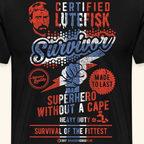 Lutefisk T-Shirt Survivor - Männer Premium T-Shirt