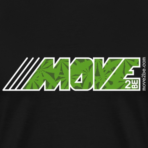 Move2be Logo Weed Gras Hanf - Männer Premium T-Shirt