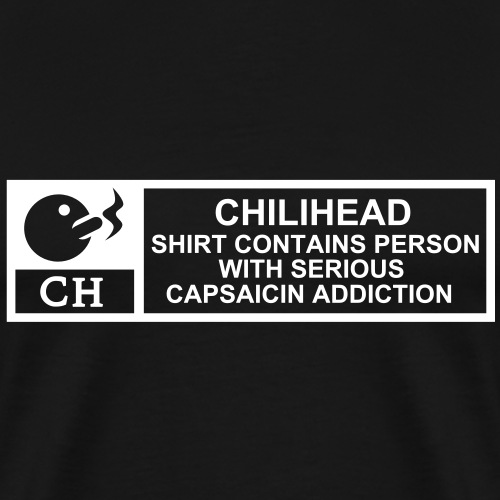Chili T Shirt Design Capsaicin Junkie - Männer Premium T-Shirt