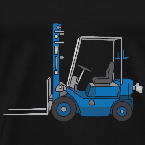 Blauer Gabelstapeler - Männer Premium T-Shirt
