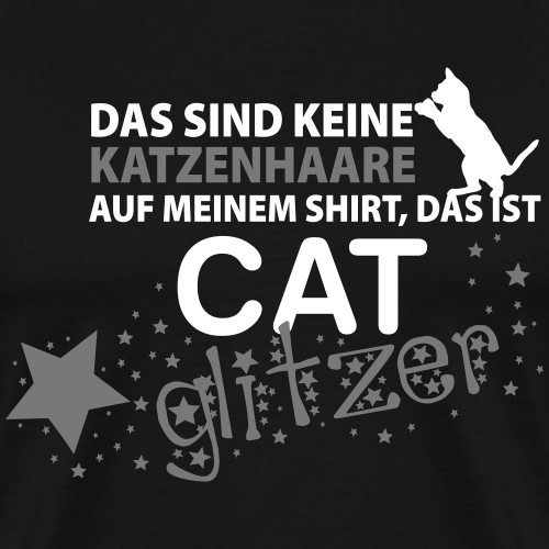 cat glitzer - Männer Premium T-Shirt