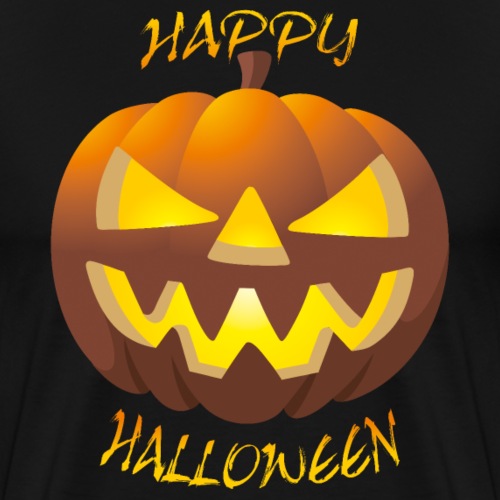 Happy Halloween Pumpkin - Männer Premium T-Shirt