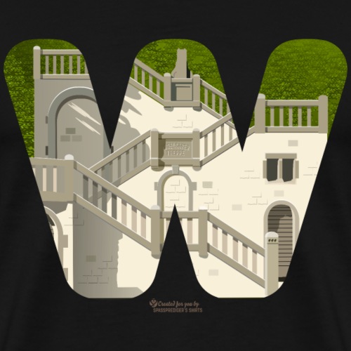 Vogelsauer Treppe in Wuppertal - Männer Premium T-Shirt
