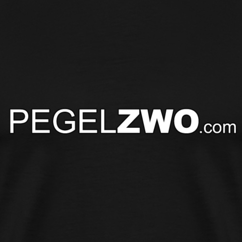 PEGELZWO com Logo - Männer Premium T-Shirt