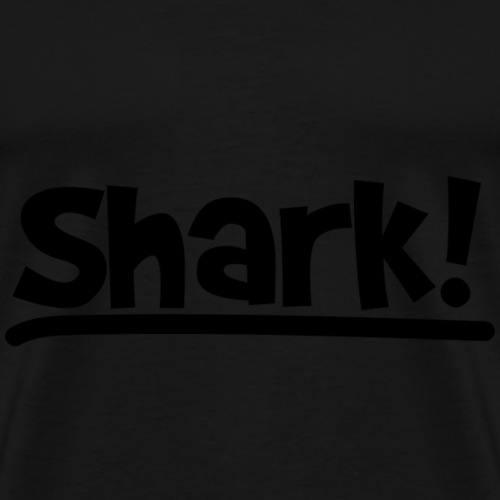 Shark zwart logo - Mannen Premium T-shirt