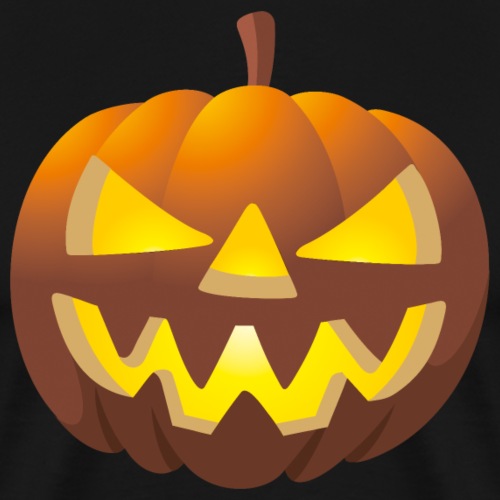 Halloween Pumpkin - Schlicht ein Kürbis - Männer Premium T-Shirt