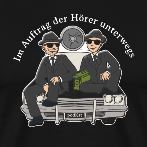 podKst-Rücken-Unterwegs - Männer Premium T-Shirt