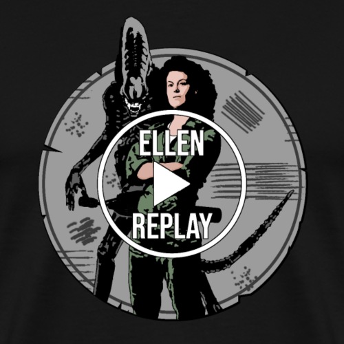ELLEN REPLAY! (elokuva, elokuva, tieteiskirjallisuus) - Miesten premium t-paita