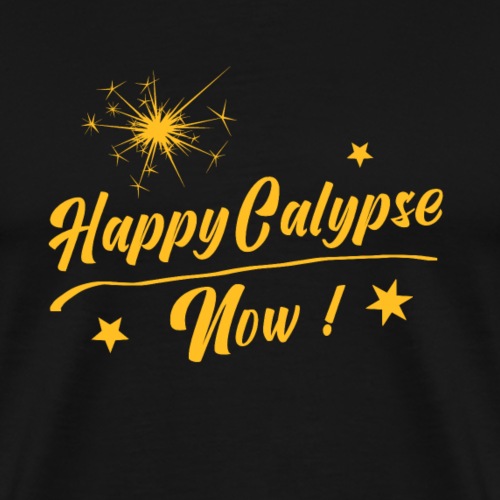 HAPPYCALYPSE NÅ! (lykke, fest, kino, film) - Premium T-skjorte for menn