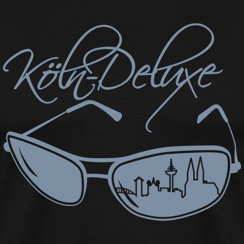 Köln Deluxe Brille groß - Männer Premium T-Shirt