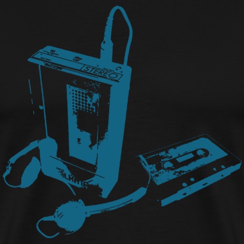 Walkman og lydkassett - Premium T-skjorte for menn