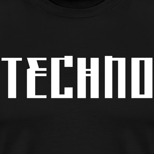 Techno Minimal Text Digital Schriftzug Acid Music - Männer Premium T-Shirt