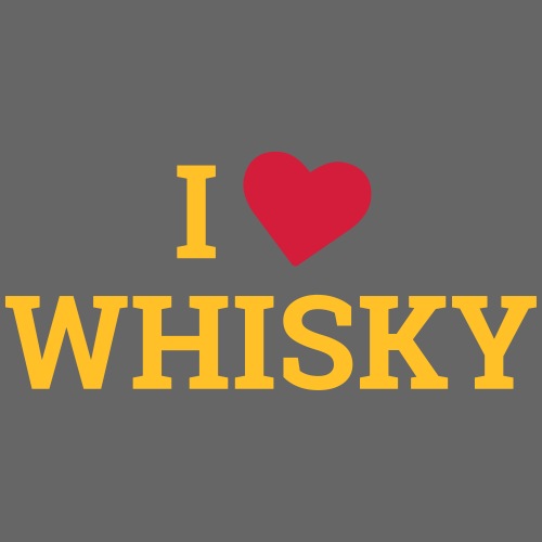 I LOVE WHISKY - Ich liebe Whisky - Männer Premium T-Shirt