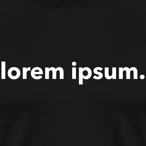 Lorem Ipsum - Mannen Premium T-shirt