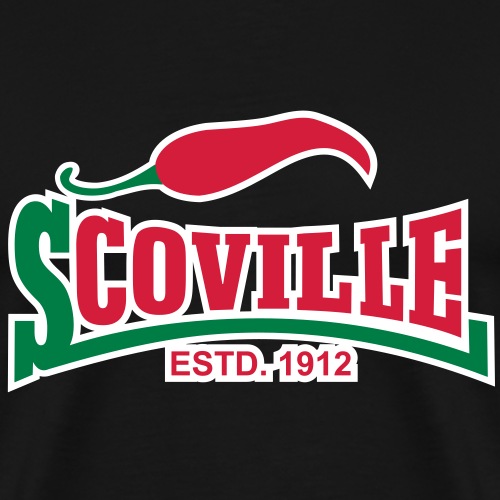 Chili Design Scoville Estd. 1912 - Männer Premium T-Shirt