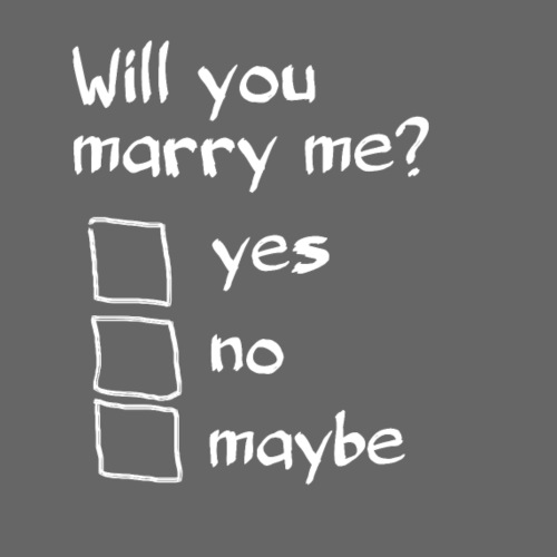 Willst du mich heiraten? Origineller Heiratsantrag - Männer Premium T-Shirt