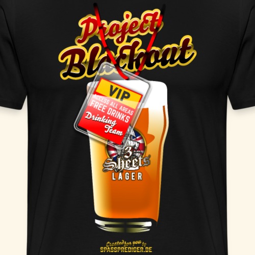 Bier T-Shirt Projekt Filmriss - Männer Premium T-Shirt