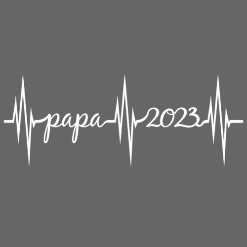 Papa 2023, Vater werden, Eltern, Schwangerschaft - Männer Premium T-Shirt
