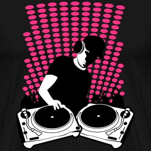DJ mit Turntables - Männer Premium T-Shirt