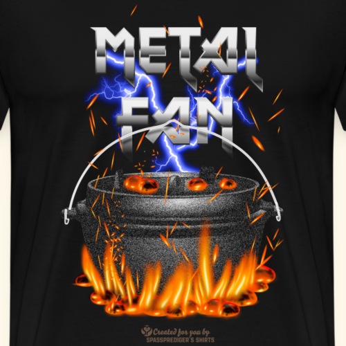 Metal Fan Blitze - Männer Premium T-Shirt