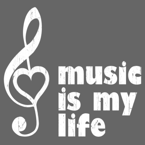 music is my life - MusikerInnen, Musik-Fans - Männer Premium T-Shirt