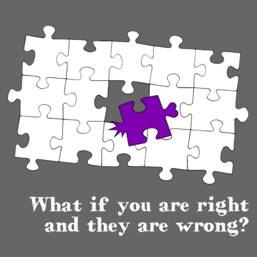 Puzzle - what if you are right and they are wrong? - Männer Premium T-Shirt