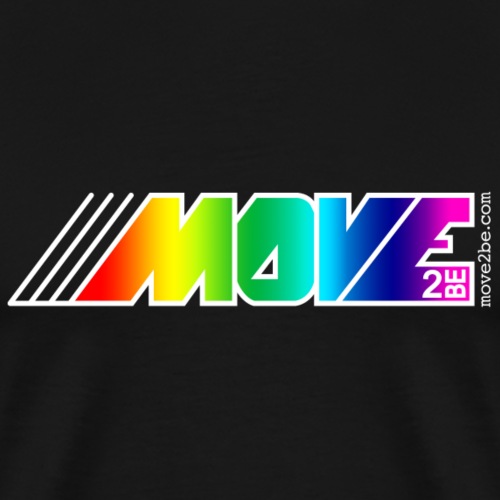 Move Logo Regenbogen Rainbow - Männer Premium T-Shirt