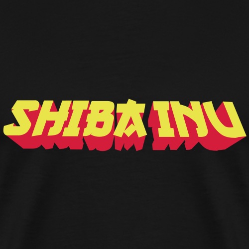 Shiba Inu, Typo I - Männer Premium T-Shirt