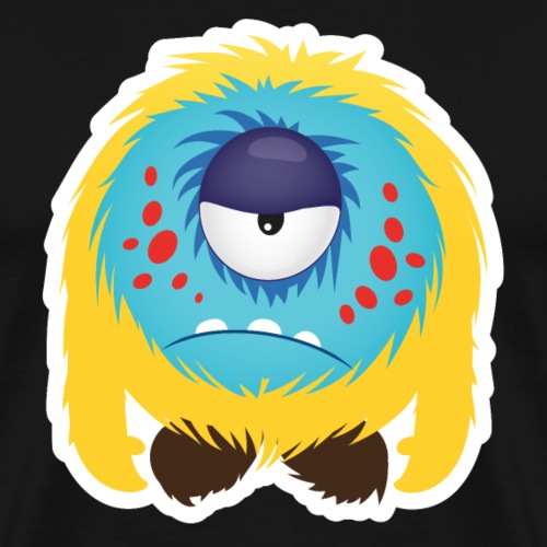 Süßes kleines mürrisches Monster - Männer Premium T-Shirt