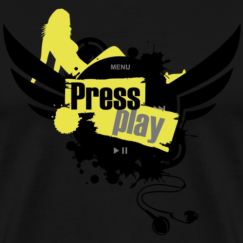 press_play4_undirt_buttons - Männer Premium T-Shirt