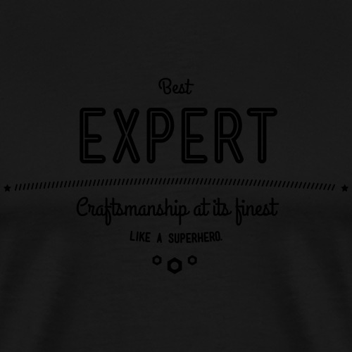 Bester Experte wie ein Superheld - Männer Premium T-Shirt