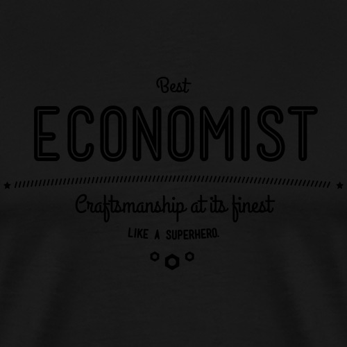 Bester Ökonom - wie ein Superheld - Männer Premium T-Shirt