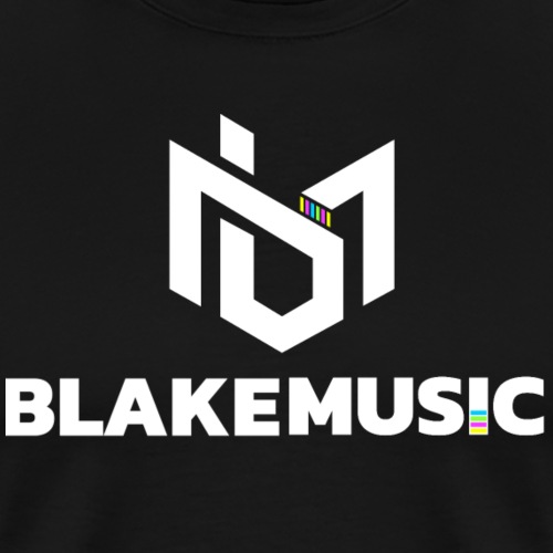 blAkeMusic Logo White - Koszulka męska Premium