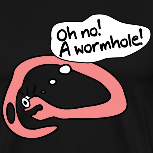 Astronomie Wissenschaft Wurmloch Nerd Wurm - Männer Premium T-Shirt