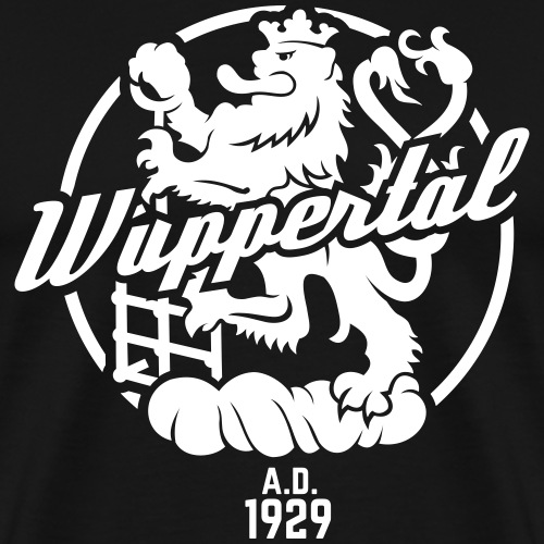 Wuppertal Wappen Löwe - Männer Premium T-Shirt