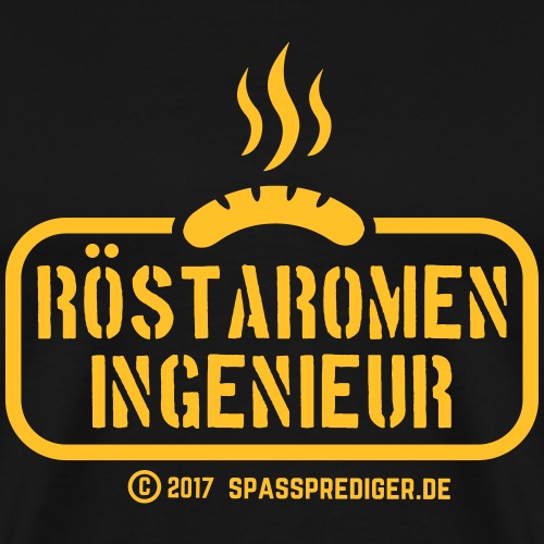Grillsprüche-Design Röstaromeningenieur - Männer Premium T-Shirt